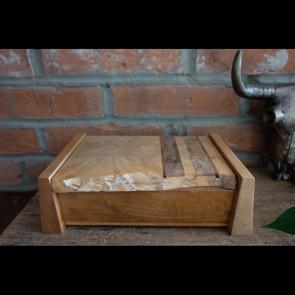 Live Edge Wooden Jewelry Box